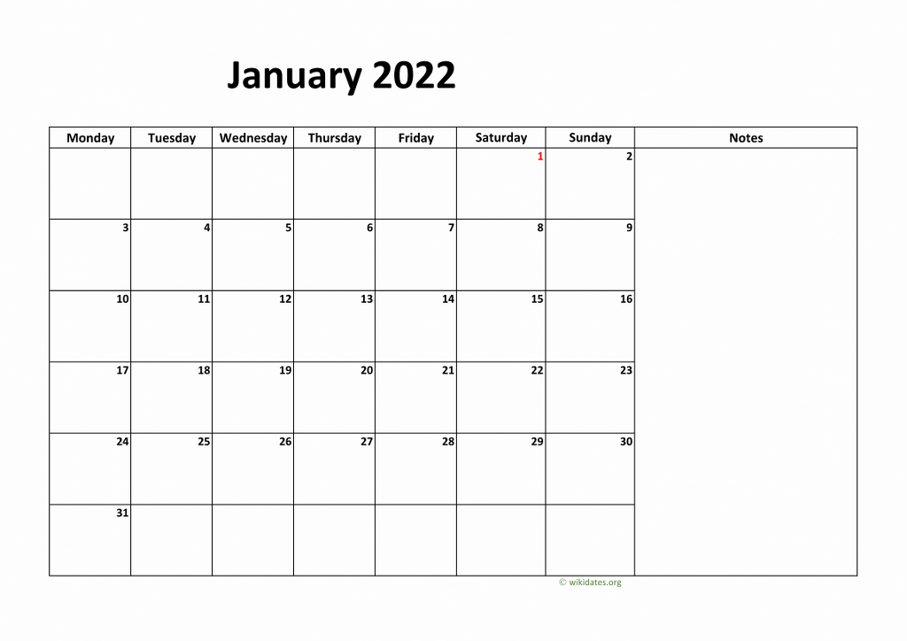 Calendar January 2022 - United Kingdom | Wikidates.org