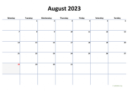 Calendar August 2023 for UK 04