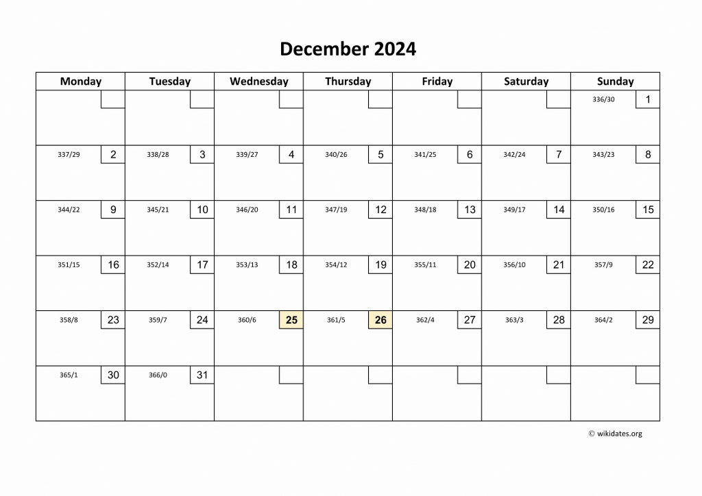 Calendar December 2024 United Kingdom