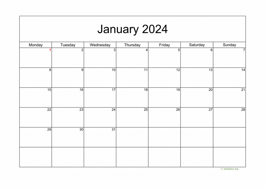 Monthly Calendar Template For 2023 Year Simple Calendar Design Riset