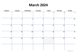 Calendar March 2024 for UK 04
