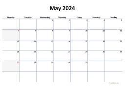 Calendar May 2024 for UK 04