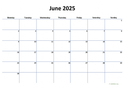 Calendar June 2025 for UK 04