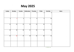 Calendar May 2025 for UK 08