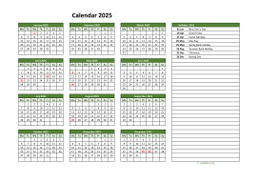 Calendar 2025 - United Kingdom | Wikidates.org