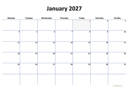 Calendar Monthly 2027 for UK 04