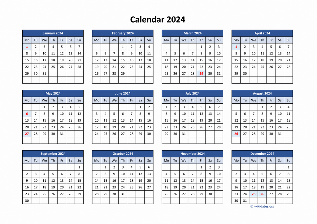 Free Printable Monthly Calendar 2024 Uk Rafa Ursola