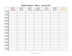 weekly calendar 2017 template 3
